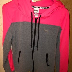 Pink zip up
